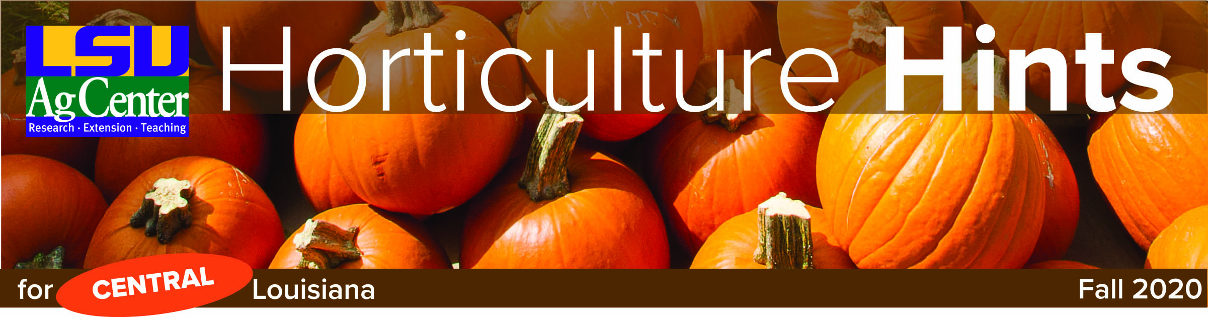 Header for fall Horticulture Hints.